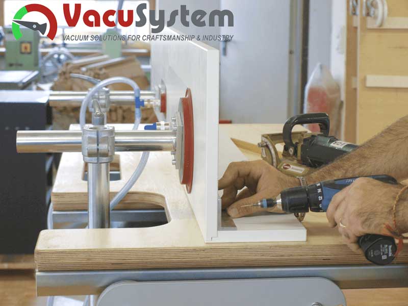 Stół stolarski warsztatowy VakuuCar+ z mocowaniem próżniowym przyssawką strugnica stolarska